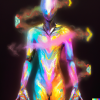 DALL·E 2022-06-19 23.37.13 - a rainbow cosmic humanoid, digital art.png