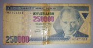 [Tedavül:02.10.1992-01.01.2006] 7. Emisyon 250.000 Türk Lirası