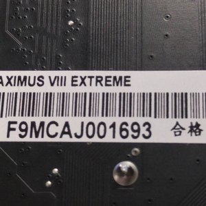 Maximus VIII Extreme Barkod