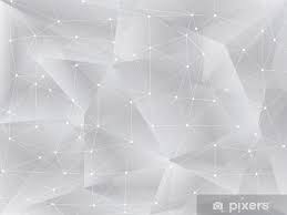 Poligon arka plan, geometrik desen, beyaz renk Duvar Resmi • Pixers® -  Haydi dünyanızı değiştirelim