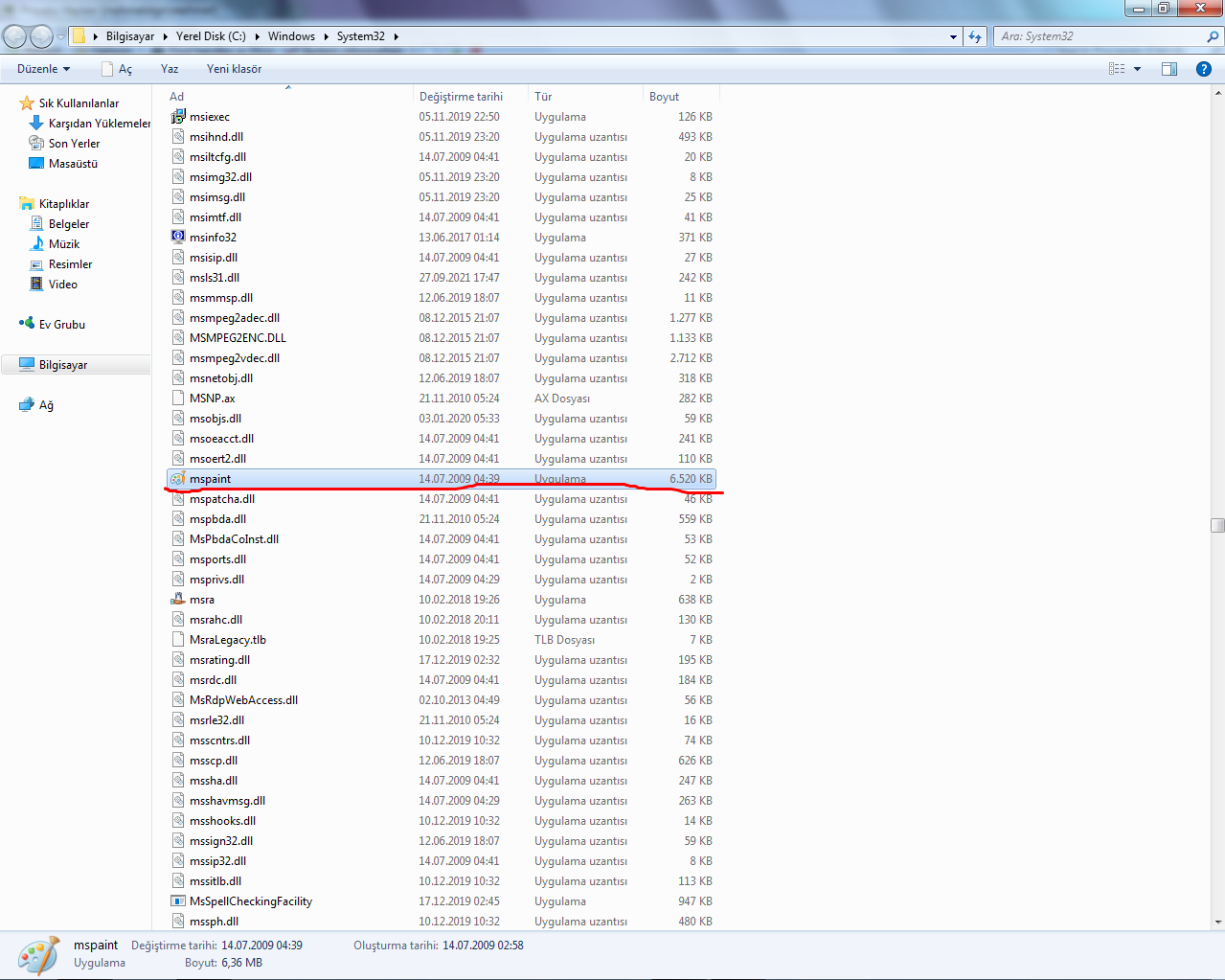 Fotoğraflar.exe ve paint.exe dosya konumu nedir? Technopat Sosyal