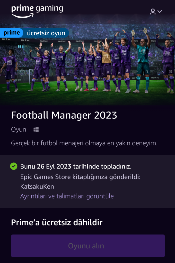 Football Manager 2023  Prime ile ücretsiz 