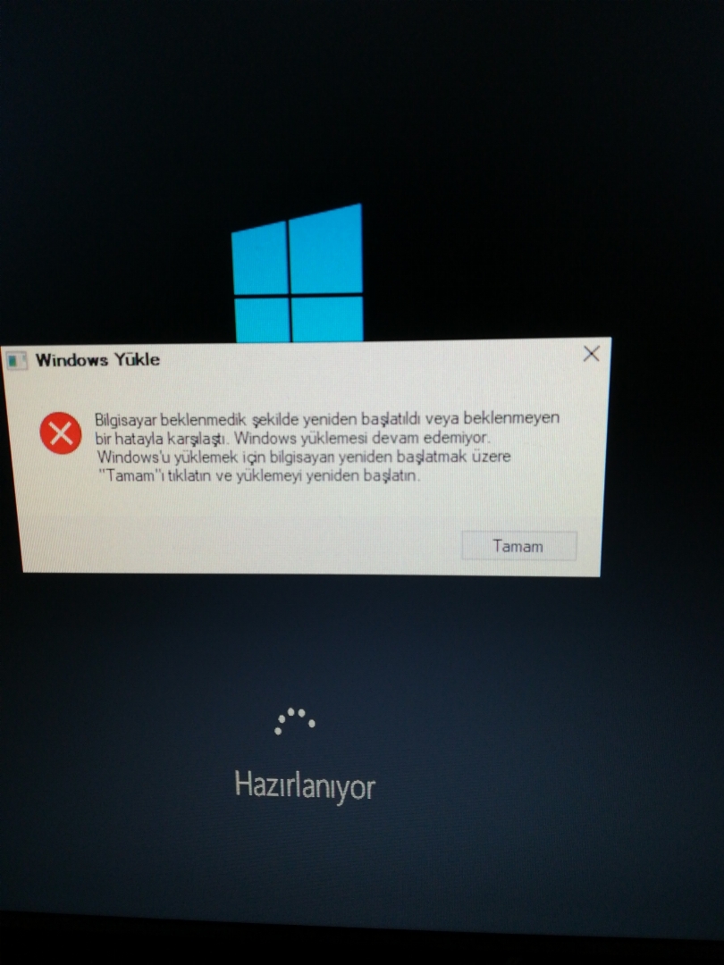 Bilgisayar sıfırlarken Windows indirmede %9 da kaldı - Microsoft Community