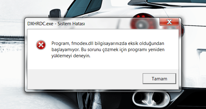 car fmodex.dll