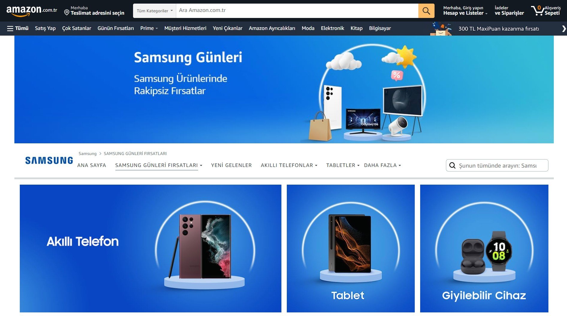 Amazon Samsung Ürünlerinde Cazip İndirimler