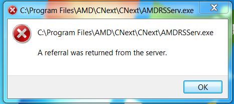 AMD Error 9.26.2019 after cleaning computer.JPG