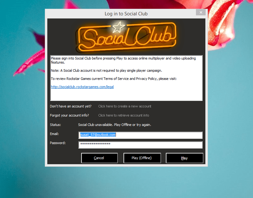 Merhaba arkadaşlar GTA IV'ı Steam'den yükledim ancak Social Club ...