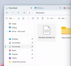 File Explorer Quick Access Downloads Menu System Accent Color and Address Bar Download İcon.png