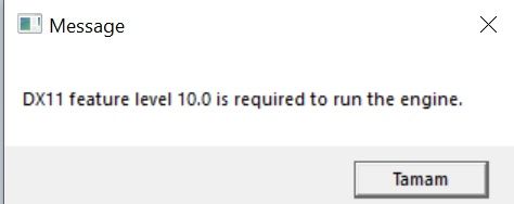 Dx11 feature level 10.0. Dx11 required.