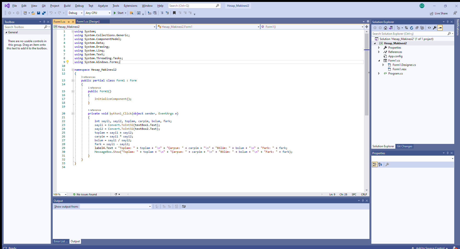 Hesap_Makinesi2 - Microsoft Visual Studio 9.06.2021 14_37_37.png