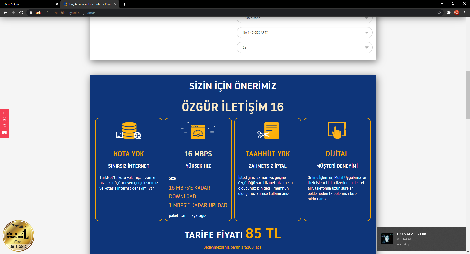 Hız, Altyapı ve Fiber İnternet Sorgulama - TurkNet - Google Chrome 8.01.2021 18_50_33.png