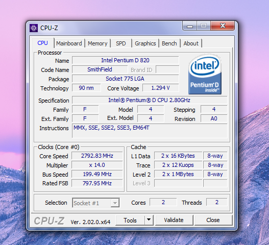 Processor Info Pentium D 820.PNG