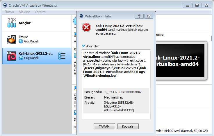 Virtualbox код ошибки e fail. 0x80004005. VIRTUALBOX ошибка 0x80004005 как включить BIOS на Gigabyte.