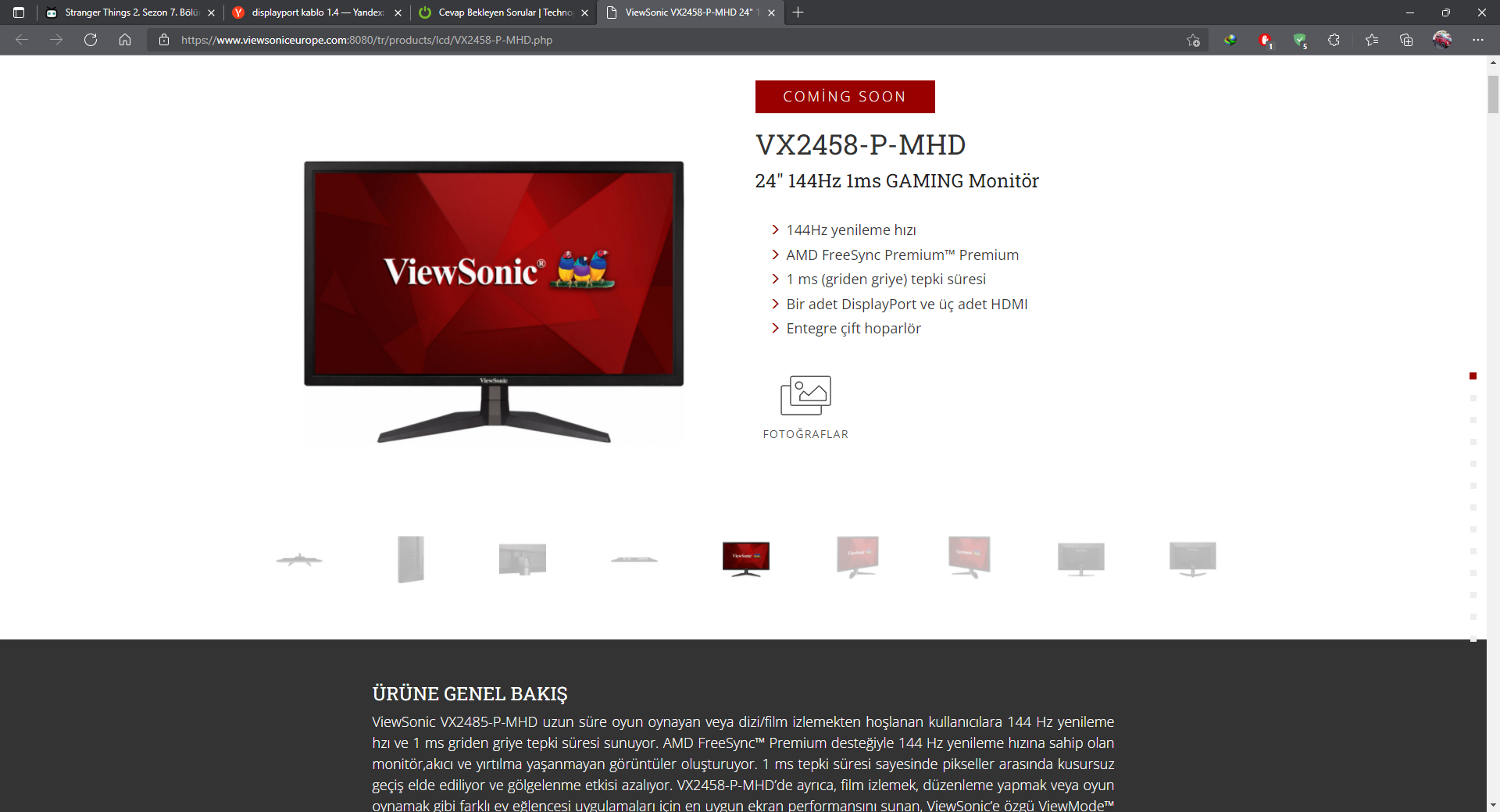 ViewSonic VX2458-P-MHD 24_ 144Hz 1ms GAMING Monitör ve diğer 3 sayfa - Kişisel - Microsoft​ Ed...png