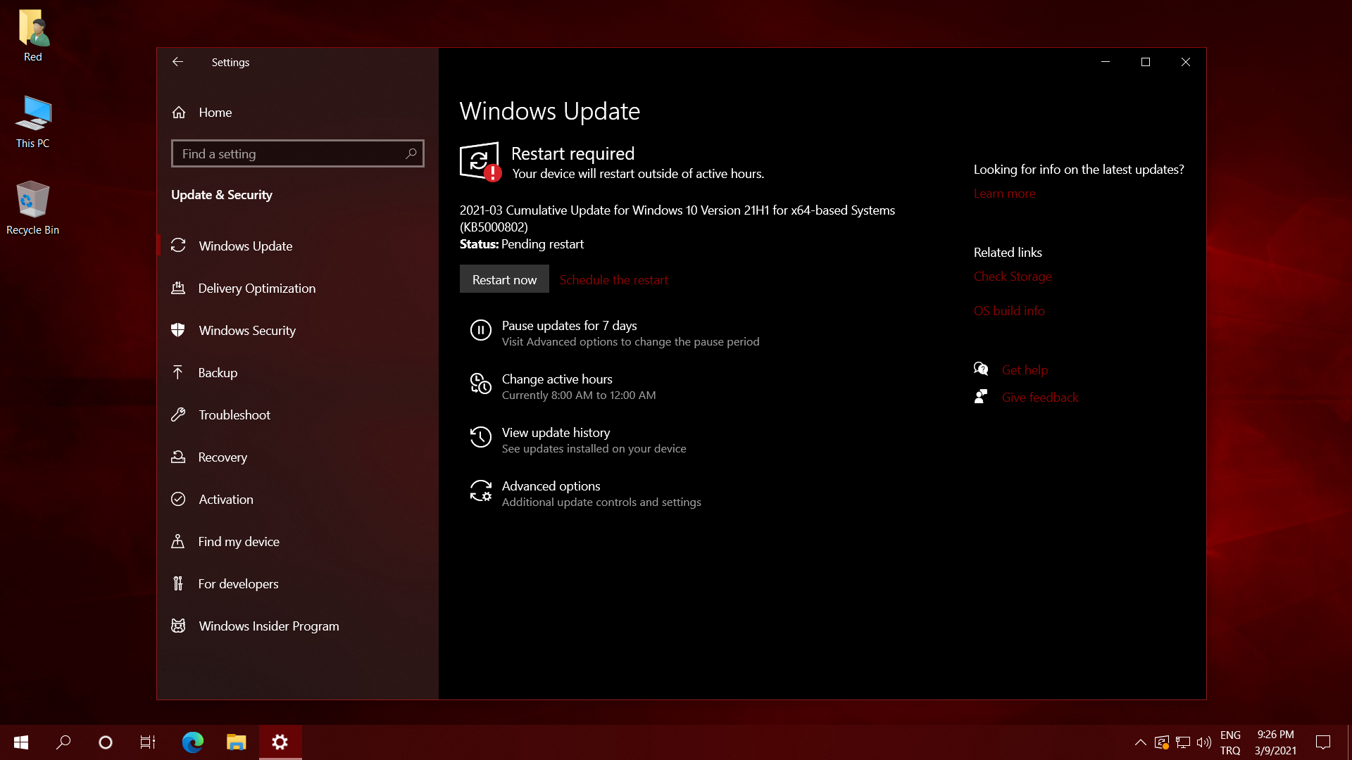 windows 10 update sorunu çözüldü - doğrulandı, artık diğer güncellemeler de sorunsuz.png