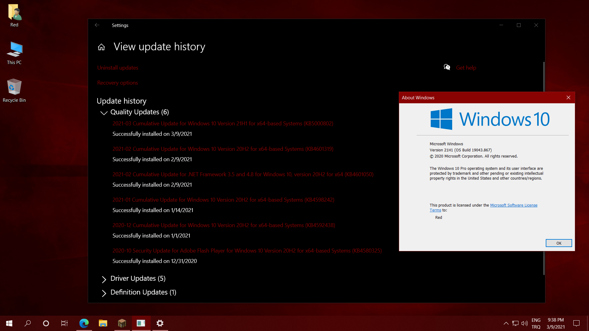 windows 10 update sorunu çözüldü - doğrulandı, yeni güncelleme yüklendi.png