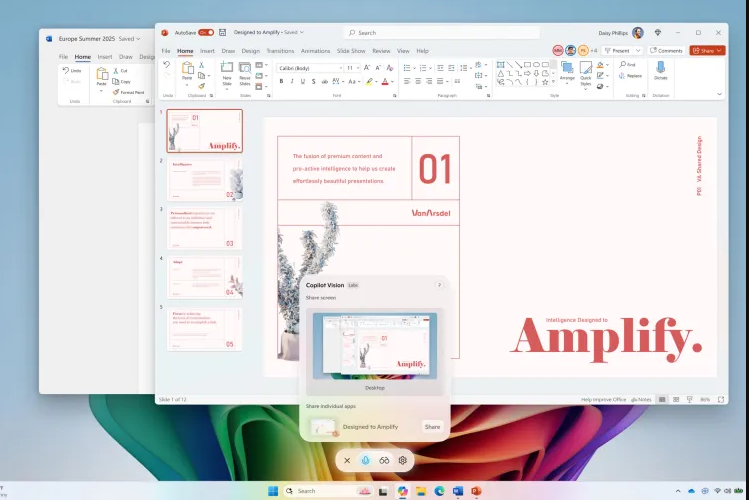 Windows 11 Copilot Vision ile AI Destekli Ekran Paylaşımı Görseli.png