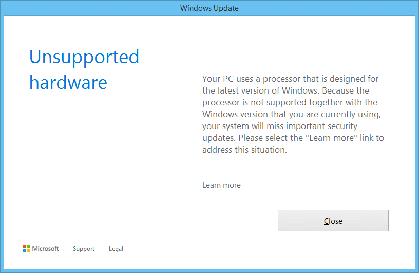 windows 8.1 unsupported hardware hatası.png