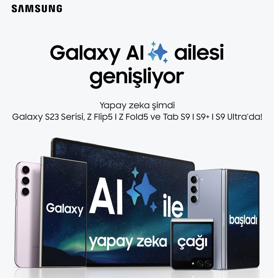 One UI 6.1 ile Yapay Zeka Özellikleri Galaxy S23 Serisi, S23 FE, Z Flip5, Z Fold5 ve Tab S9 Serisi'ne Geldi