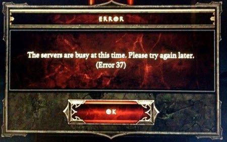 Diablo 3 Server Busy Error 37