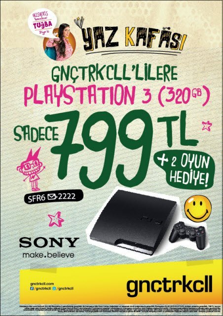 Sony ve GencTurkcell'den PS3 Kampanyası
