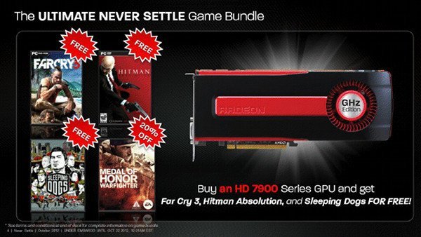 AMD Never Settle Paketi ile yazılım olarak ön plana çıkarken oyunseverlere ücretsiz oyun dağıtıyor.