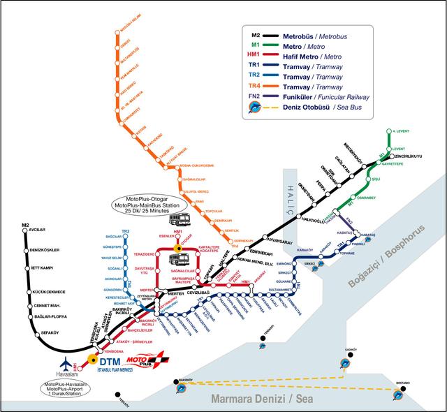 Fuar Merkezi'ne en kolay ulaşım yöntemi Aksaray'dan metroya binmek olacaktır.