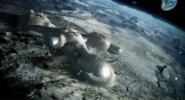 Ay Yüzeyi'ne konuşlandırılacak yapılar için ilk tasarımlar ortaya çıktı.