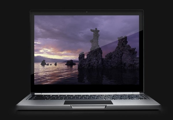 Google Chromebook Pixel'in benzer modellerinden daha farklı bir ekran yapısı var.