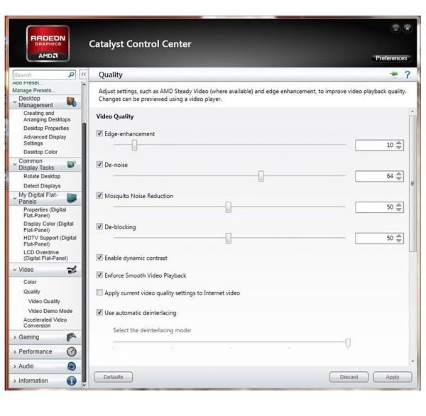 AMD Video Kalite Ayarı