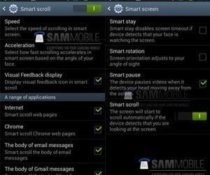 Samsung Galaxy S3 ve S4 Smart Scroll ekran görüntüsü