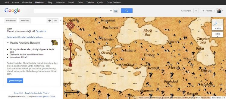 Google Maps Define Haritası