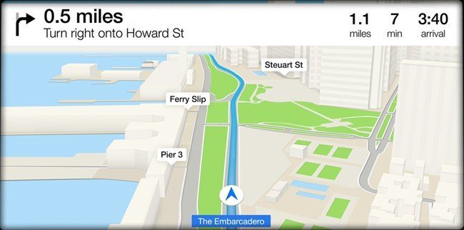 iOS 7 Navigasyon