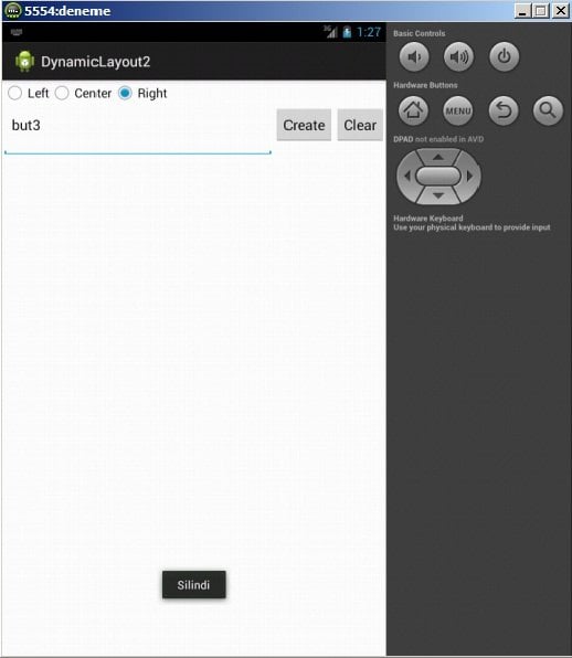 dynamicLayout Silindi
