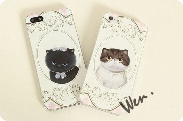 Cute Cat iPhone Case for Couples