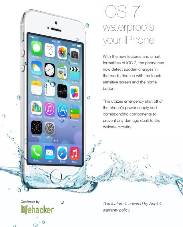 4chan kullanıcılarının hazırladığı bu afiş yüzünden birçok Apple kullanıcısı telefonlarını suya soktu.