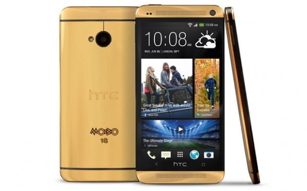 HTC, Mobo ödülleri için özel olarak ürettiği altın kaplama akıllı telefonu tanıttı.