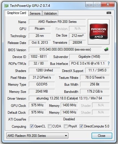 AMD Radeon R9 270 (1)
