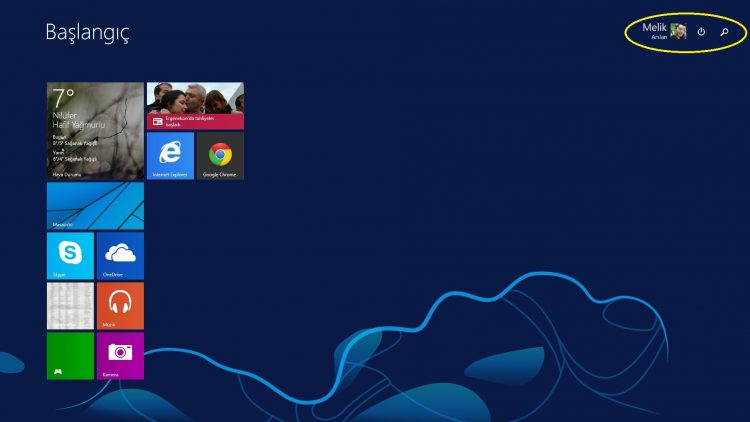 Yeni güncellemeden sonra Başlangıç ekranına arama ve güç düğmeleri geliyor.