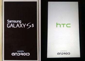 Galaxy S5 ve HTC One M8’de “Powered by Android” Yazısı
