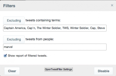 Open Tweet Filter