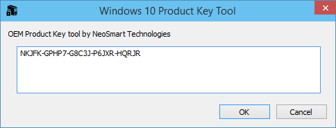 Product key tool