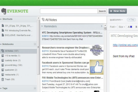 Evernote Web