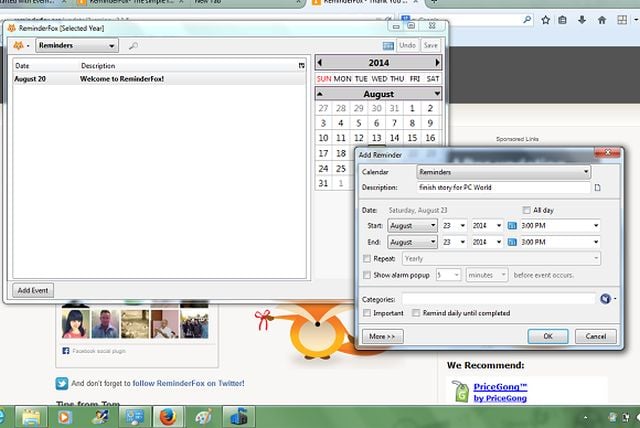 reminderfox