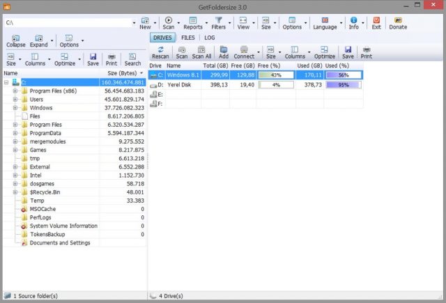 getfoldersize