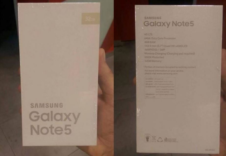 Galaxy Note 5 Sızıntı