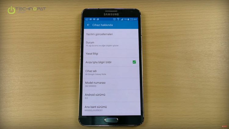 Galaxy Note 3 Android 5.0 Güncelleme Rehberi