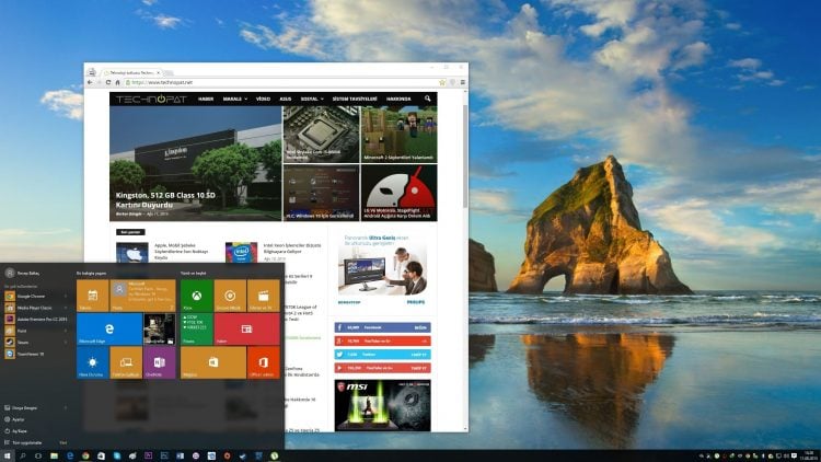Windows 10 Başlat Menüsü