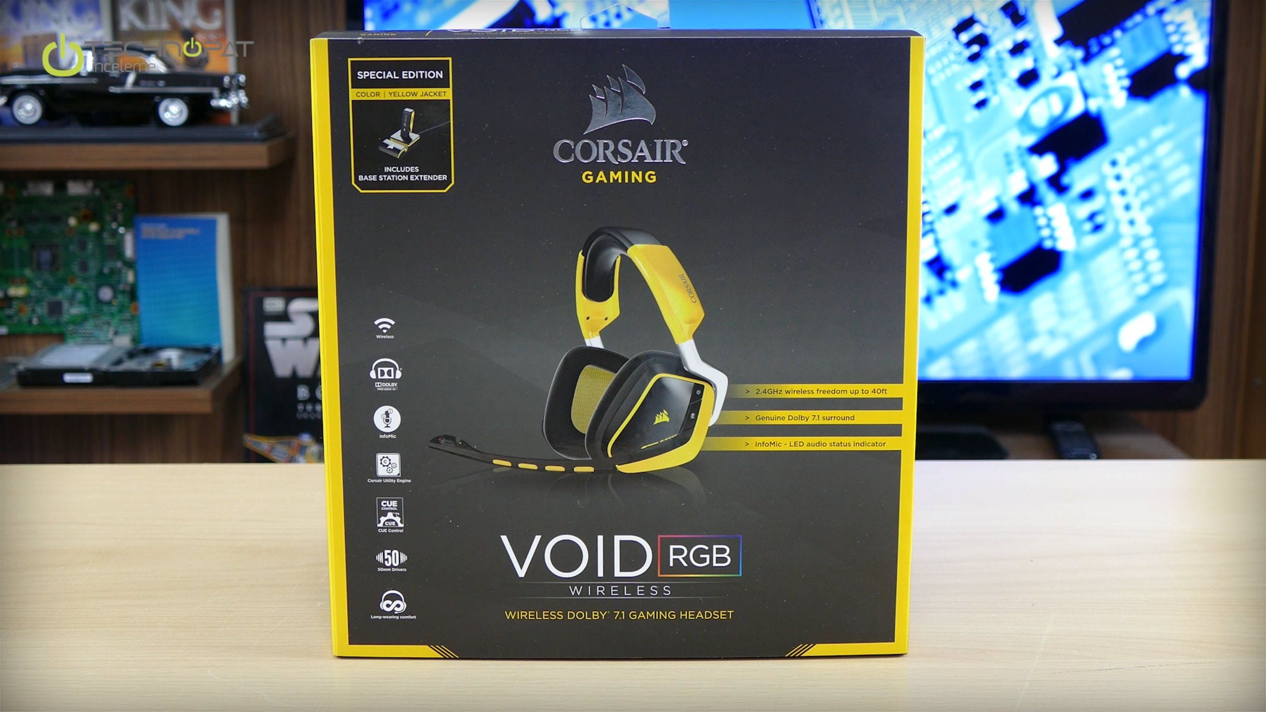 Corsair Void RGB Wireless Dolby 7.1 oyuncu kulaklığı Special Edition Technopat İncelemesi