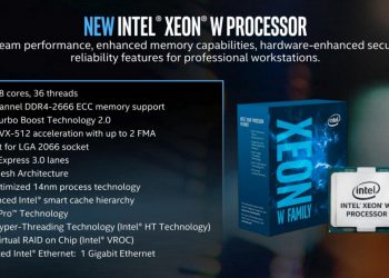 Intel, Xeon-W Serisi İşlemcilerini Tanıttı